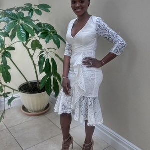 Off white lace dress